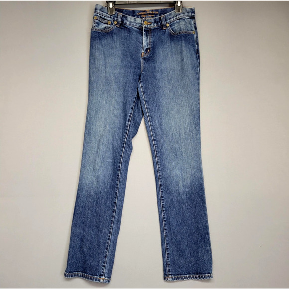Lauren Ralph Lauren Denim - Lauren Jeans Co Jeans Womens 8 Straight Leg Stretch Denim Mid Rise Ralph Lauren